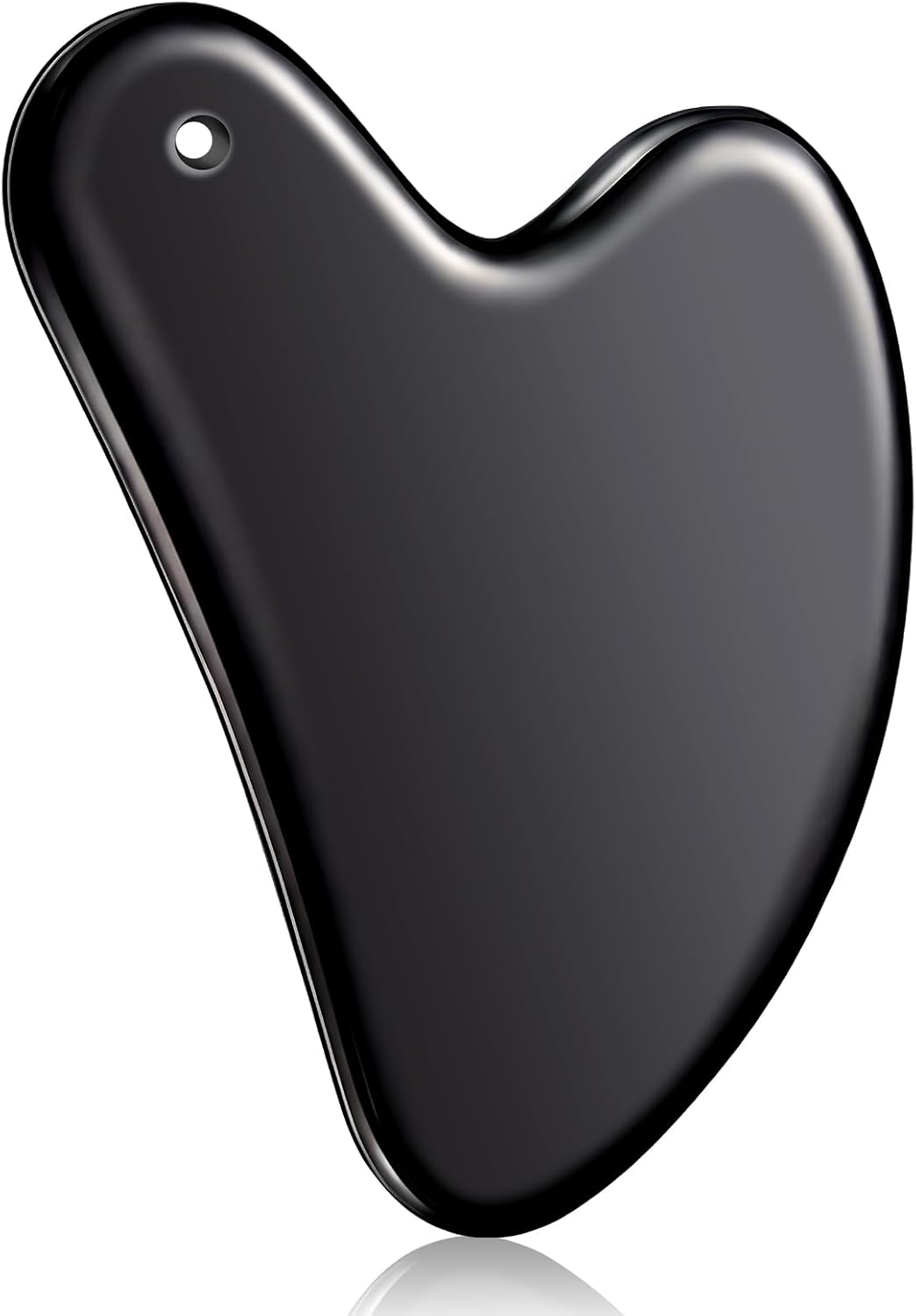 Nuanchu Stainless Steel Gua Sha Facial Tool, Metal Gua Sha for Lymphatic Drainage, Guasha Face Sculpting Double Chin Reduce with Pouch Self Care Gift(304 Stainless Steel,Silver)