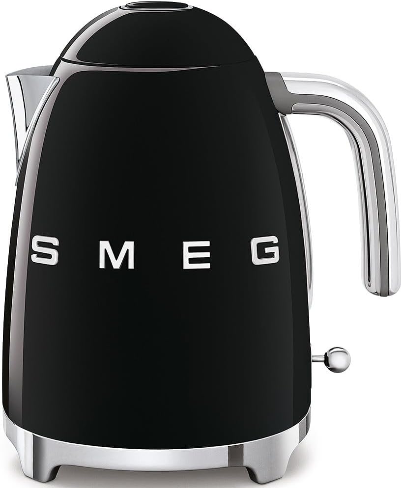 SMEG KLF03 Electric Kettle 1.7L (7 Cup), Retro Hot Water Boiler for Tea & Coffee, Fast Boiling, Auto Shut-Off, Soft Open Lid, 360° Swivel Base Countertop Kettle – Matte Champagne