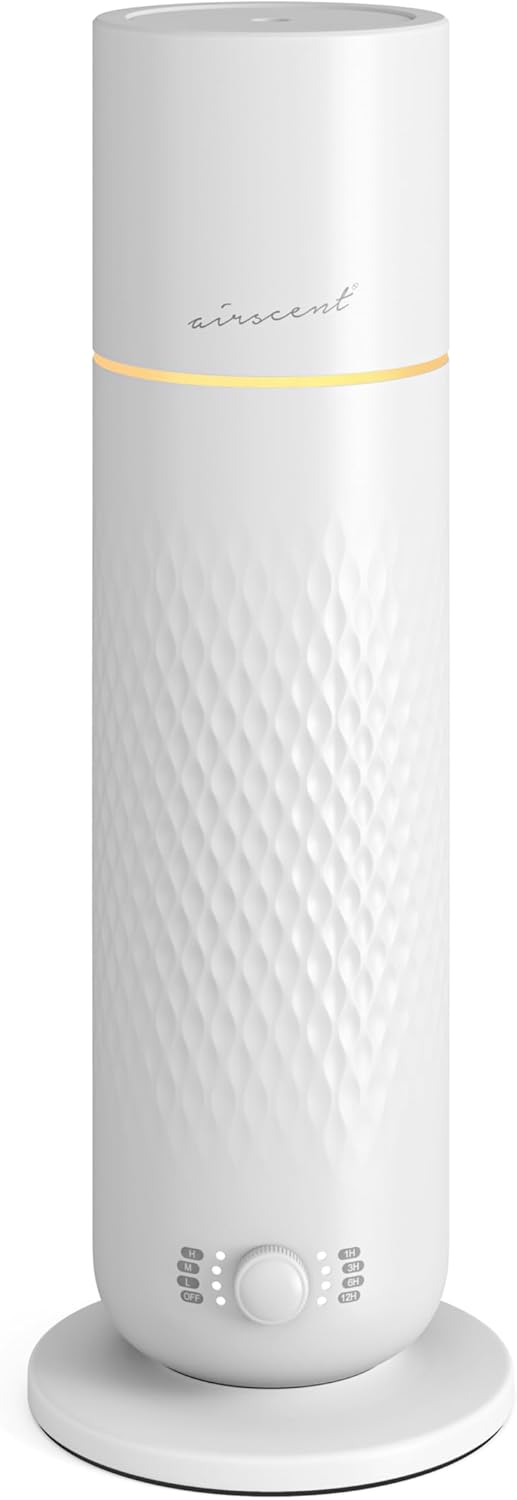 The AirScent Waterless Diffuser - Cold Air Scent Diffuser Oil Machine | for Homes, Offices, Hotels and Spas - Aromatherapy Diffuser For Aesthetic Scenting - Black - 4.05 Oz - Fragrance Not Included
