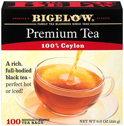 Bigelow Tea Black Tea 6 Flavor Variety Pack, Caffeinated Tea with Mint, Lemon, Constant Comment, English Teatime, Earl Grey, and Vanilla Chai, 20 Count Box (Pack of 6), 120 Total Tea Bags