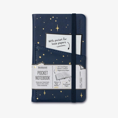 IF Compact Book Light - Moon & Stars, Dark Blue/Gold