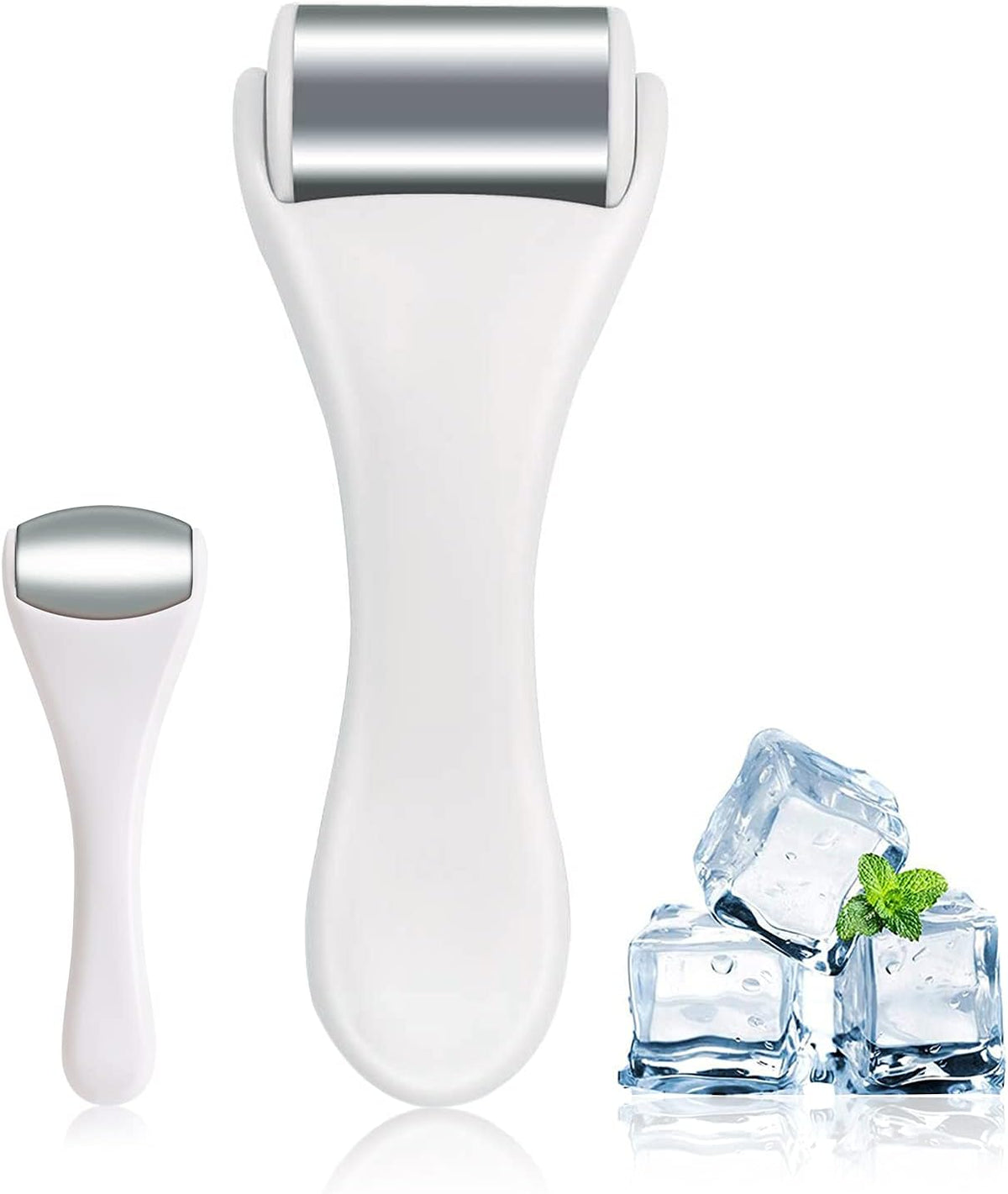 Ice Roller for Face and Eyes - 2PCS Facial Relief Eye Puffiness Massager