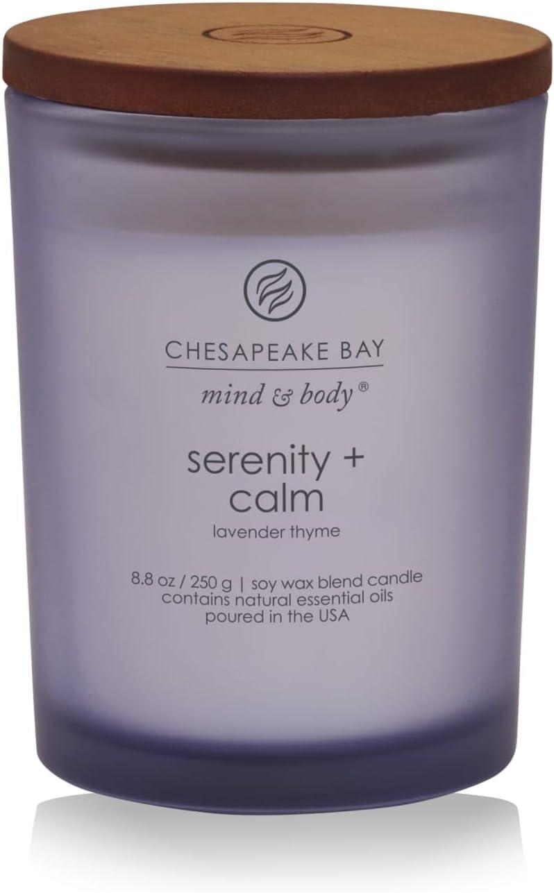 Chesapeake Bay Candle Scented Candle Serenity + Calm (Lavender Thyme) Coffee Table Home Décor