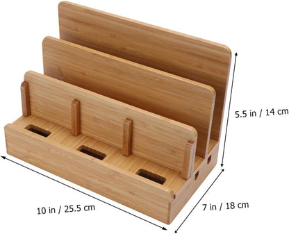 Operitacx Multifunctional Phone Docking Station Cellphone Holder Organizer with Charging for Smartphones Tablets Multiple Devices Desktop Use
