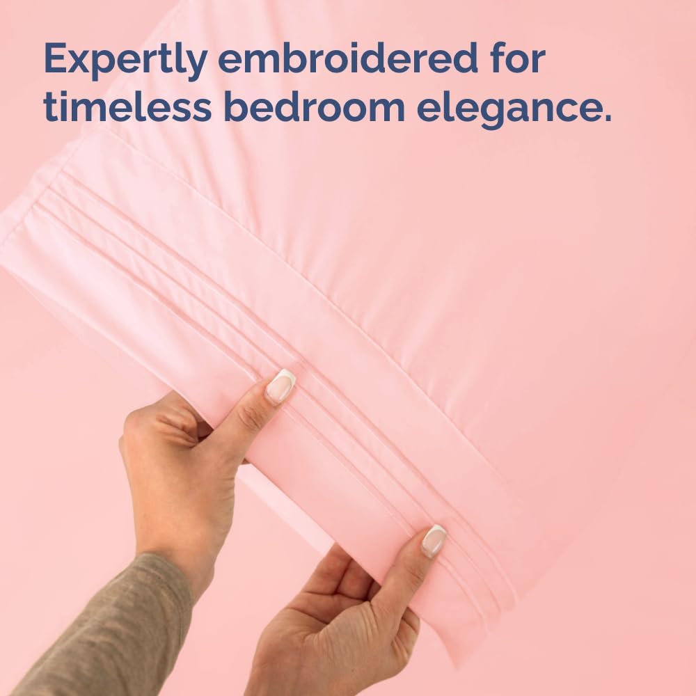 Standard Pillow Cases Set of 10 - Ultra Soft Hotel Quality Pillowcase Covers - Comfy, Cozy & Wrinkle Free - Shrink, Stain and Fade Resistant - Machine Washable Pillow Protectors - 10 Pcs Set - White - Colors B