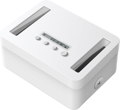 Vaydeer Metal Time Lock Box, Phone Lock Box with Timer for Focus & Wellness