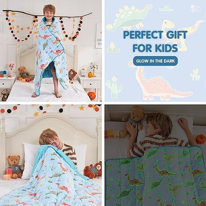 yescool Weighted Lap Pad 2 Pounds Weighted Lap Blanket, Space Plane Small Weighted Blanket, Weighted Throw Blanket Gifts for Travel Indoor Outdoor, 20"x30"