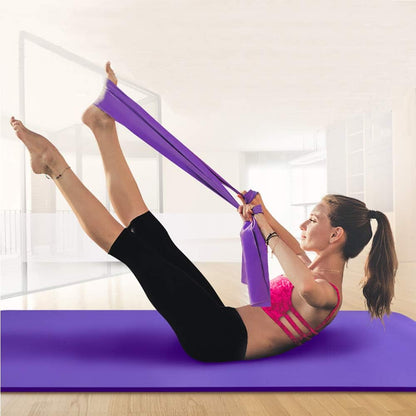 Resistance Bands for Home Workout,Long Exercise Band for Physical Therapy | Non-Latex 59inch Elastic Fitness Bands for Yoga,Pilates,Gym,Travel, Home Exercise Equipment for Women,Men,Pregnant,Seniors