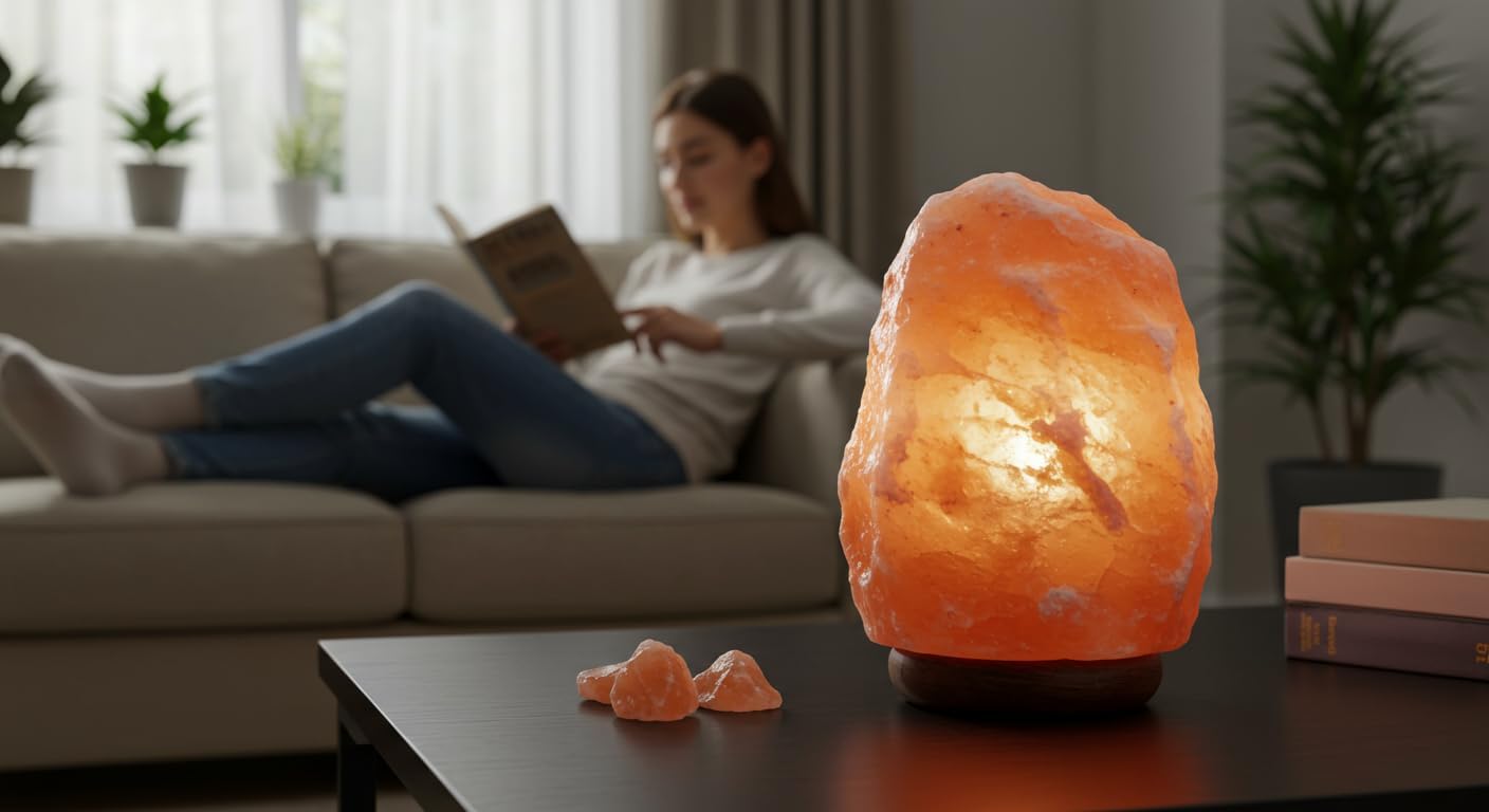 Himalayan Salt Lamp 40-50lbs with Cord – Extra-Large Hand-Carved Salt Rock Lamp for Home & Office Décor – Majestic, Soothing Ambiance Great Gift