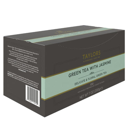 Taylors of Harrogate Green Tea with Jasmine, 100ct (Pack of 1)