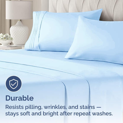 Standard Pillow Cases Set of 10 - Ultra Soft Hotel Quality Pillowcase Covers - Comfy, Cozy & Wrinkle Free - Shrink, Stain and Fade Resistant - Machine Washable Pillow Protectors - 10 Pcs Set - White - Colors A