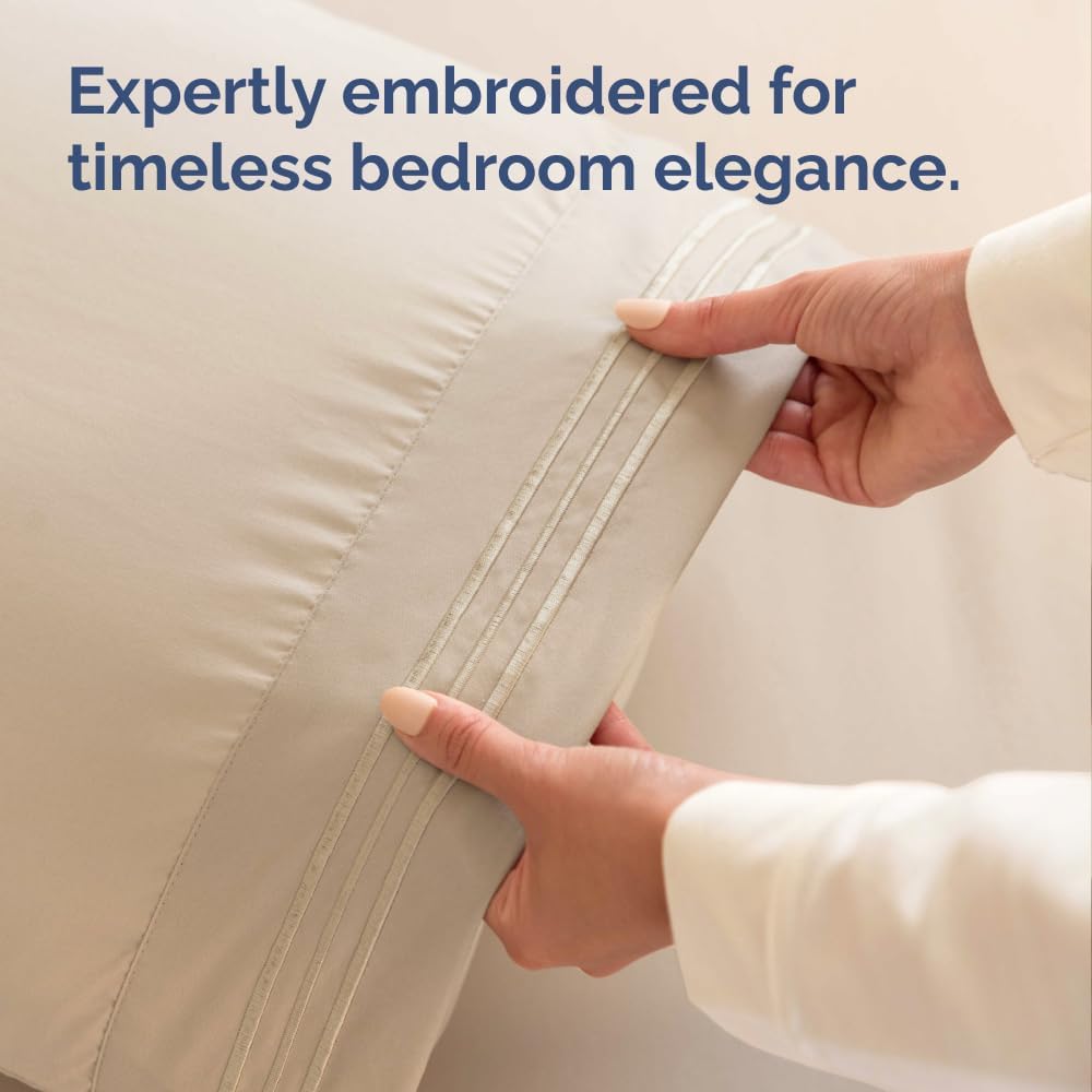 Standard Pillow Cases Set of 10 - Ultra Soft Hotel Quality Pillowcase Covers - Comfy, Cozy & Wrinkle Free - Shrink, Stain and Fade Resistant - Machine Washable Pillow Protectors - 10 Pcs Set - White - Colors B