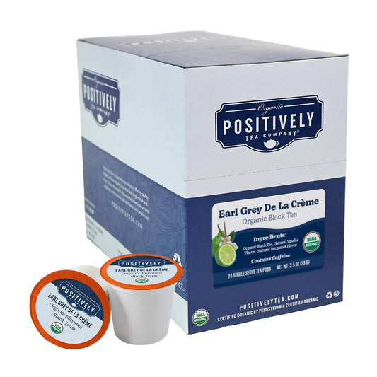 Positively Tea, Organic Earl Grey De La Crème, K-Cup® Compatible, 24 Pods