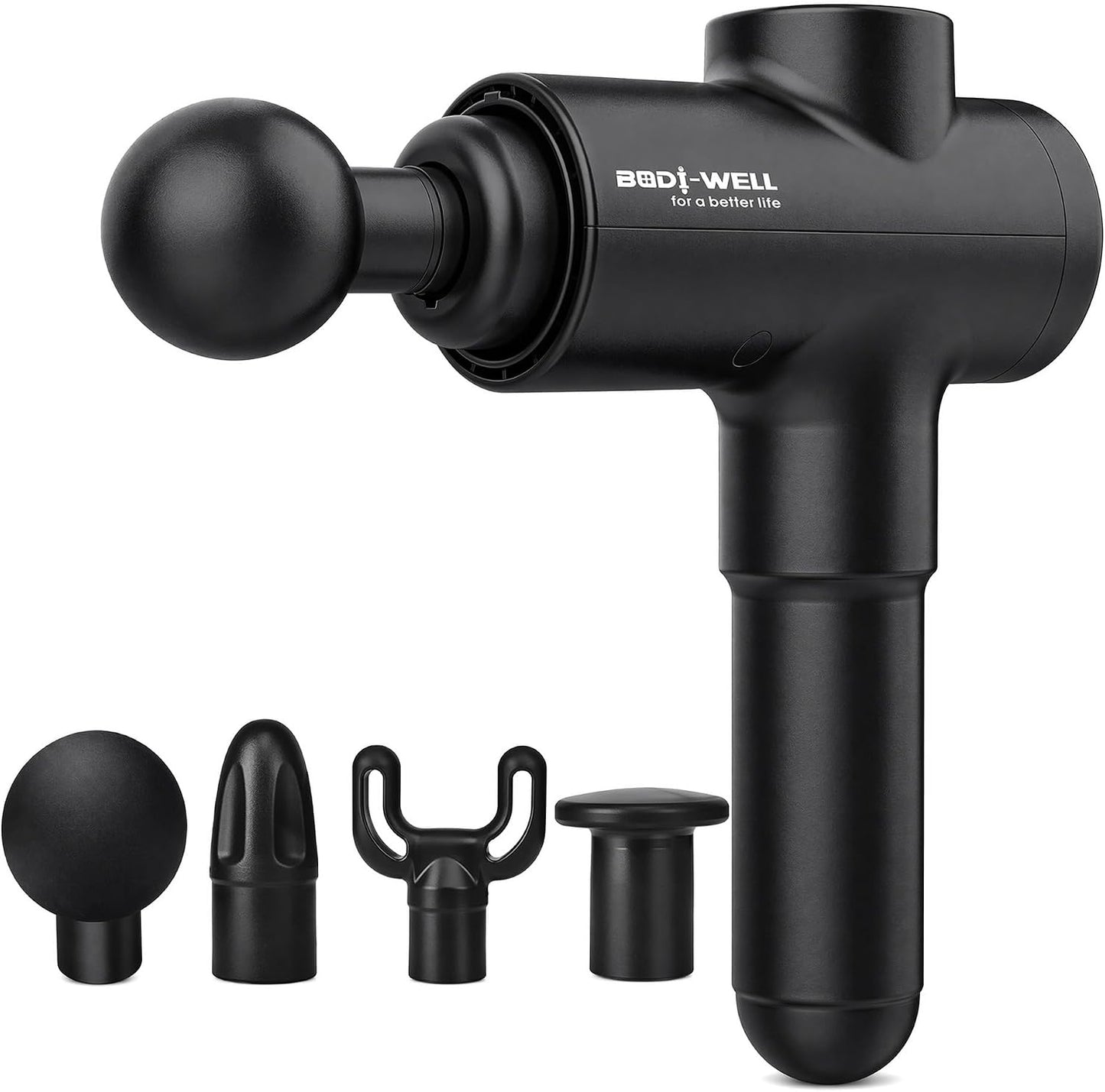Massage Gun Deep Tissue - Back Muscle Massager w/High Torque Motor for Back Pain, Shoulder, Neck, Body, 4 Heads All Muscles Recover & Massage