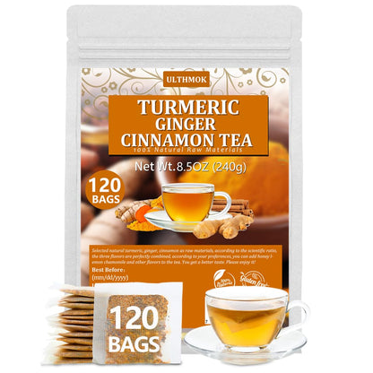 135 Premium Chamomile Tea Bags, Made with 100% Pure Natural Chamomile Flower, Caffeine Free & Non-GMO.