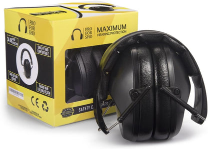 Pro For Sho 34dB NRR Hearing Protection Ear Muffs – Highest NRR Compact Design Ear Protection for Loud Events & Sensory Use