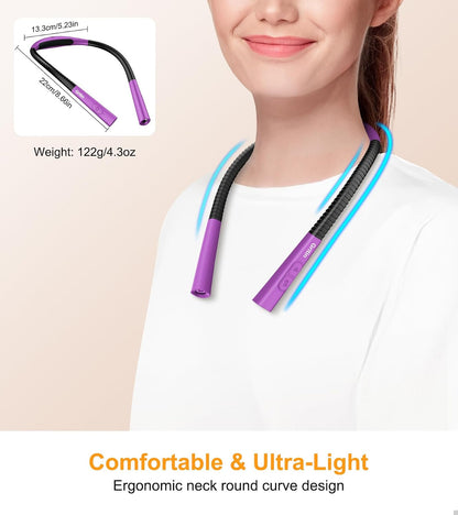 Gritin Book Light,Eye Caring 3 Colors & Stepless Dimming Neck Reading Light