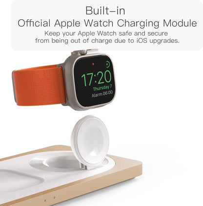 PETINO 3 in 1 Wireless Charging Station for Apple Devices with MagSafe