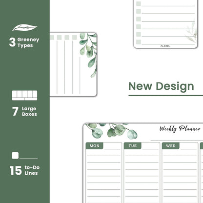 ALEZEL Magnetic Weekly Calendar Whiteboard for Fridge