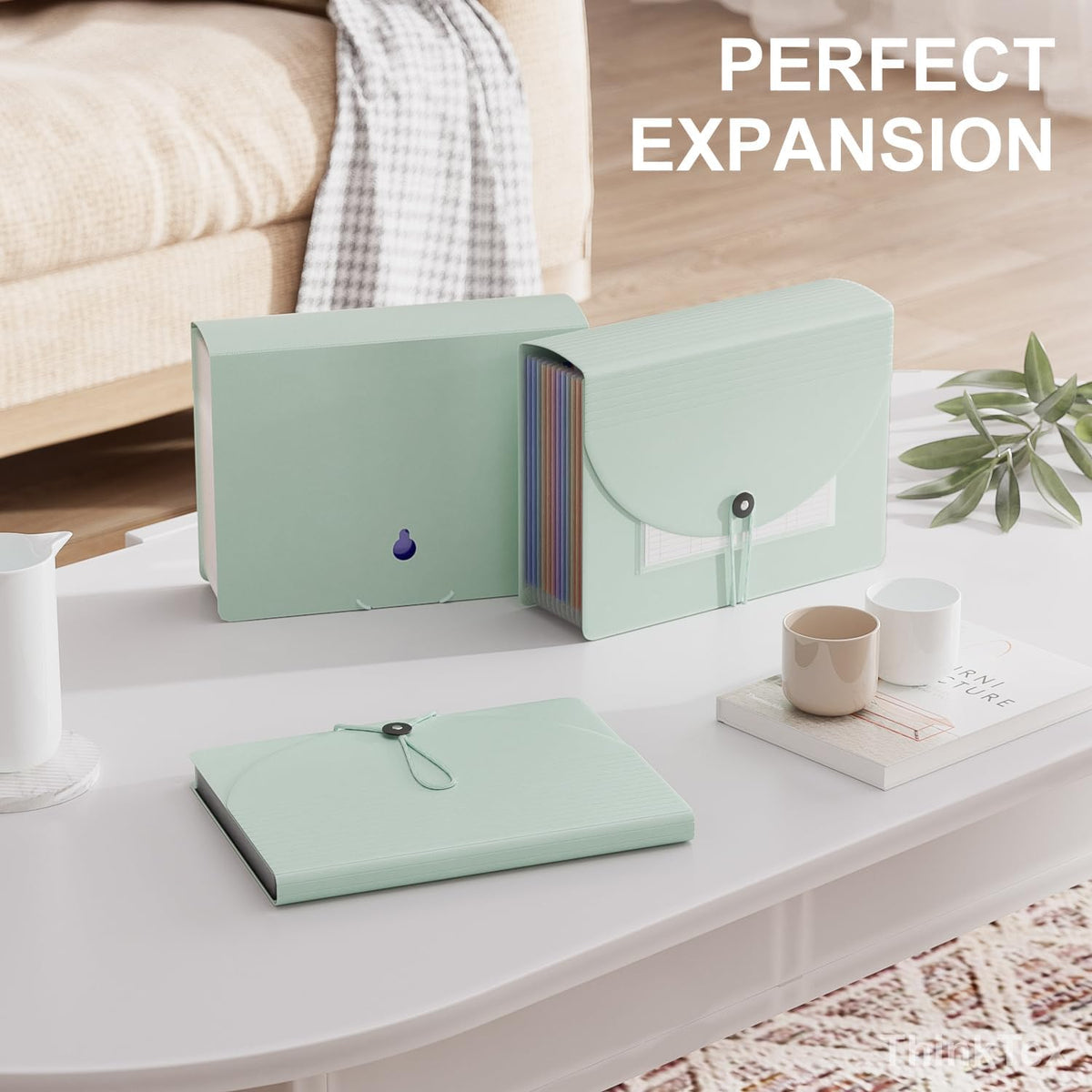 ThinkTex Accordion File Organizer, 12 - Pocket Expanding File Folders