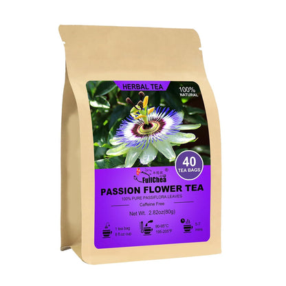 FullChea - Passion Flower Tea Bags, 40 Count, Te De Pasiflora
