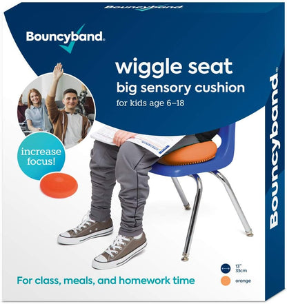 Bouncyband – Wiggle Seat – Purple, 13” D – Large Sensory Cushion for Kids Ages 6-18+ – Promotes Active Learning, Improves Student Productivity, Includes Easy-Inflation Pump