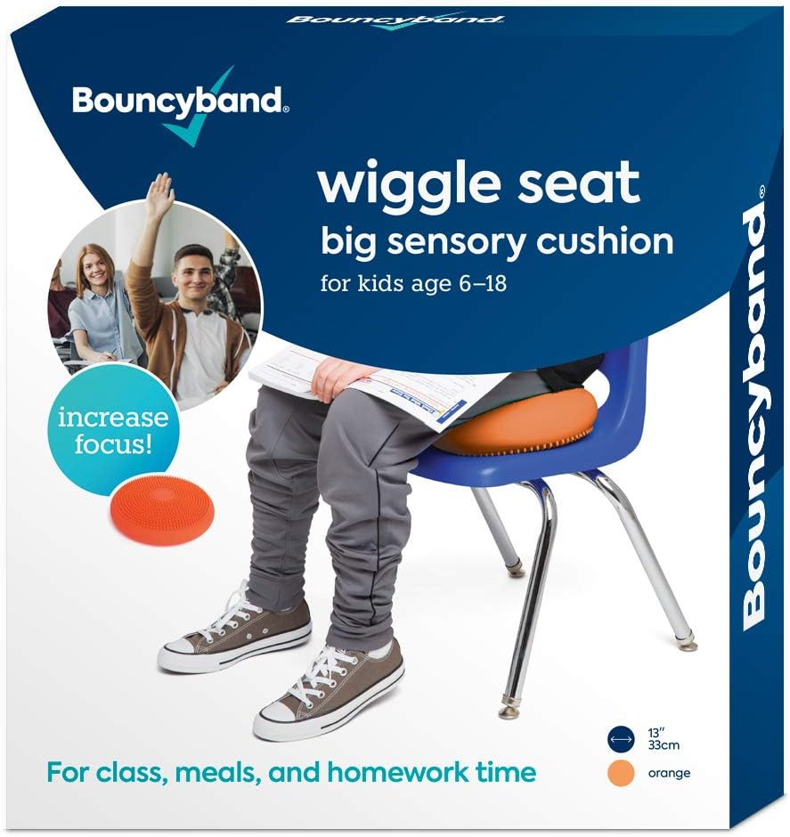 Bouncyband – Wiggle Seat – Purple, 13” D – Large Sensory Cushion for Kids