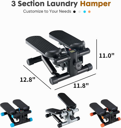 NEWBULIG Mini Stepper for Exercise at Home Stair Step Machine for Indoor Fitness Portable Home Gym Stepper for Full Body Workout 300lb Weight Capacity