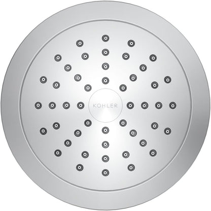 KOHLER 33631-Y-BN Cinq Round Single-Function Filtered Showerhead, Five-Layer Filtration, 2.5 GPM, Full Coverage Spray, Premium Durable Material, Vibrant Brushed Nickel