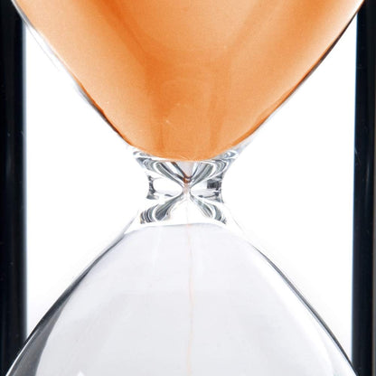 60 Minutes Hourglass, Wood Sand Timer, White | 4 x 4 x 8 inch Sand Clock