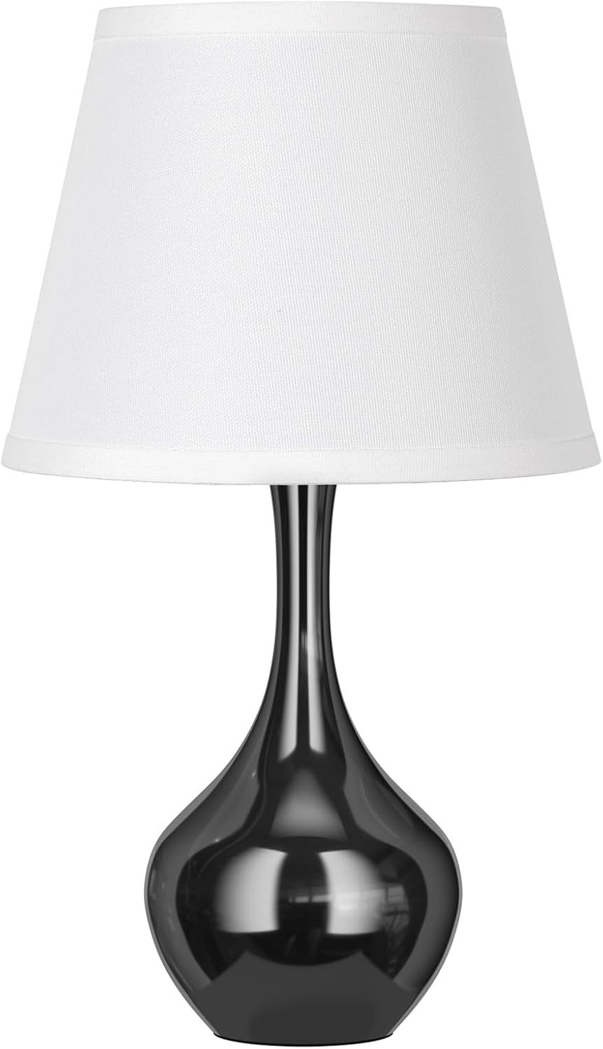 Seealle 16.1" Touch Table Lamps for Nightstand, 3-Way Dimmable Small Bedroom Lamps for Night Stands, Black Bedside Lamps for Living Room, Kids Room, End Table
