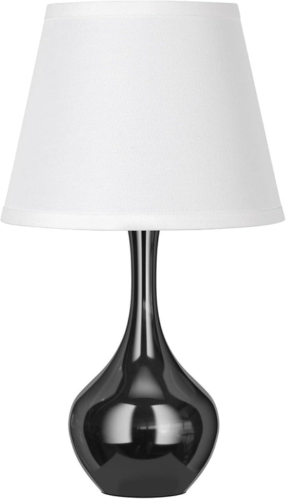 Seealle 16.1" Touch Table Lamps for Nightstand, 3-Way Dimmable Small Bedroom Lamps for Night Stands, Black Bedside Lamps for Living Room, Kids Room, End Table