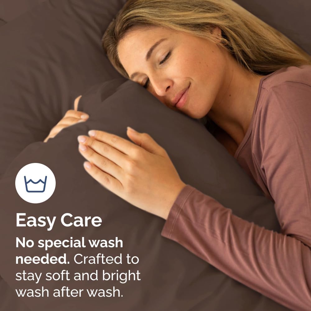 Standard Pillow Cases Set of 10 - Ultra Soft Hotel Quality Pillowcase Covers - Comfy, Cozy & Wrinkle Free - Shrink, Stain and Fade Resistant - Machine Washable Pillow Protectors - 10 Pcs Set - White - Colors A