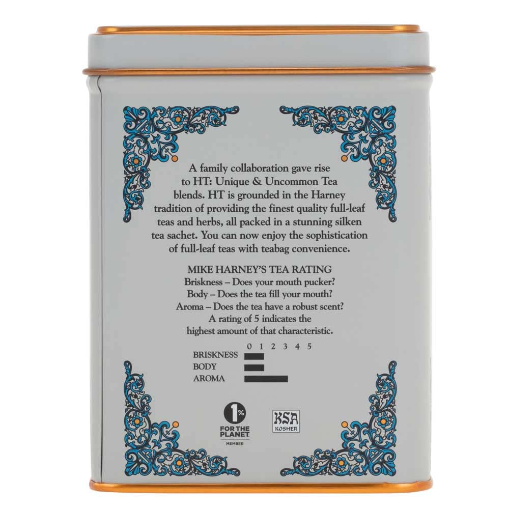 Harney & Sons HT Vanilla Comoro Decaf Black Tea, 20 Sachets in Tin