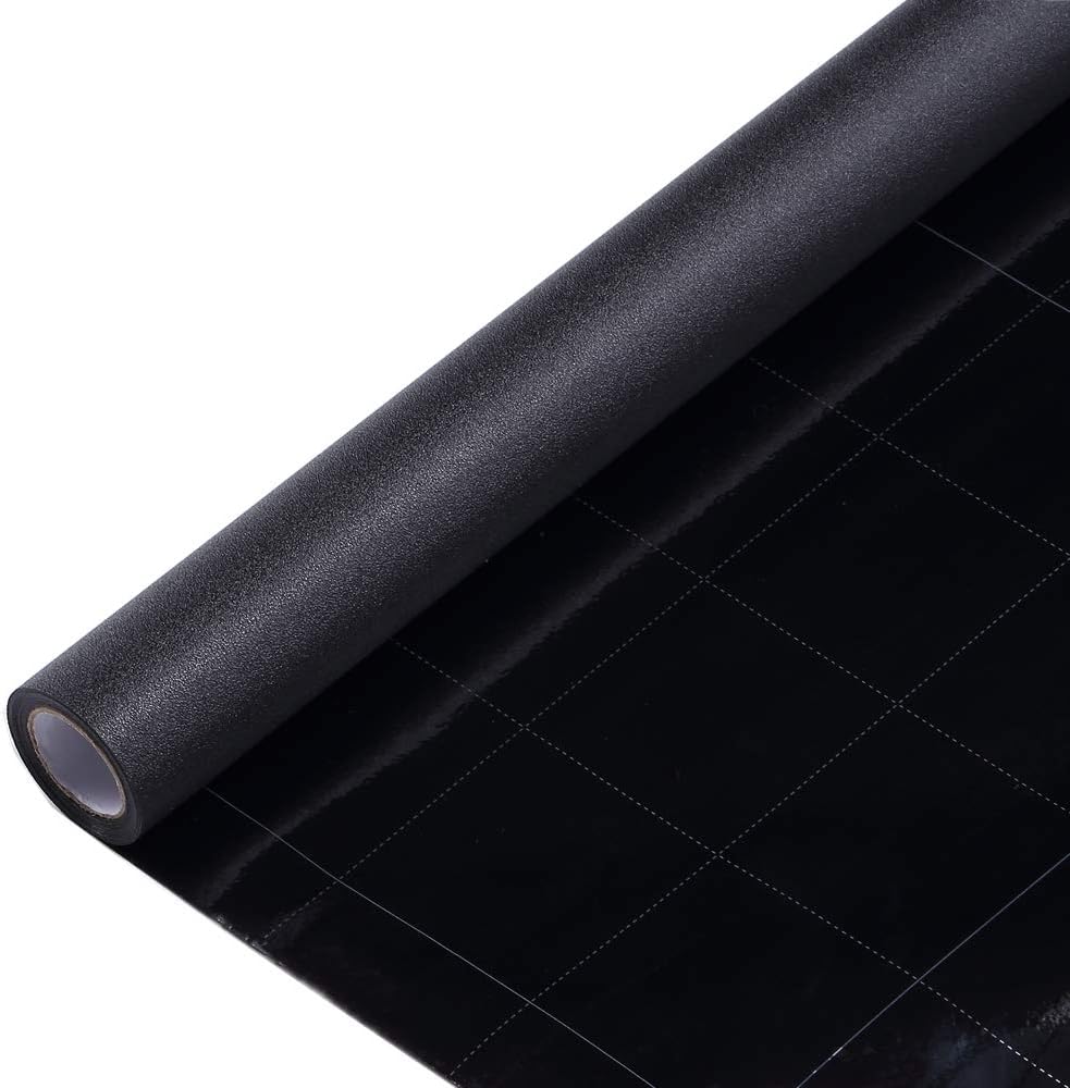 VELIMAX Static Cling Total Blackout Window Film Privacy Room Darkening Window Tint Black Window Cover 100% Light Blocking No Glue (17.7 x 78.7 inches)