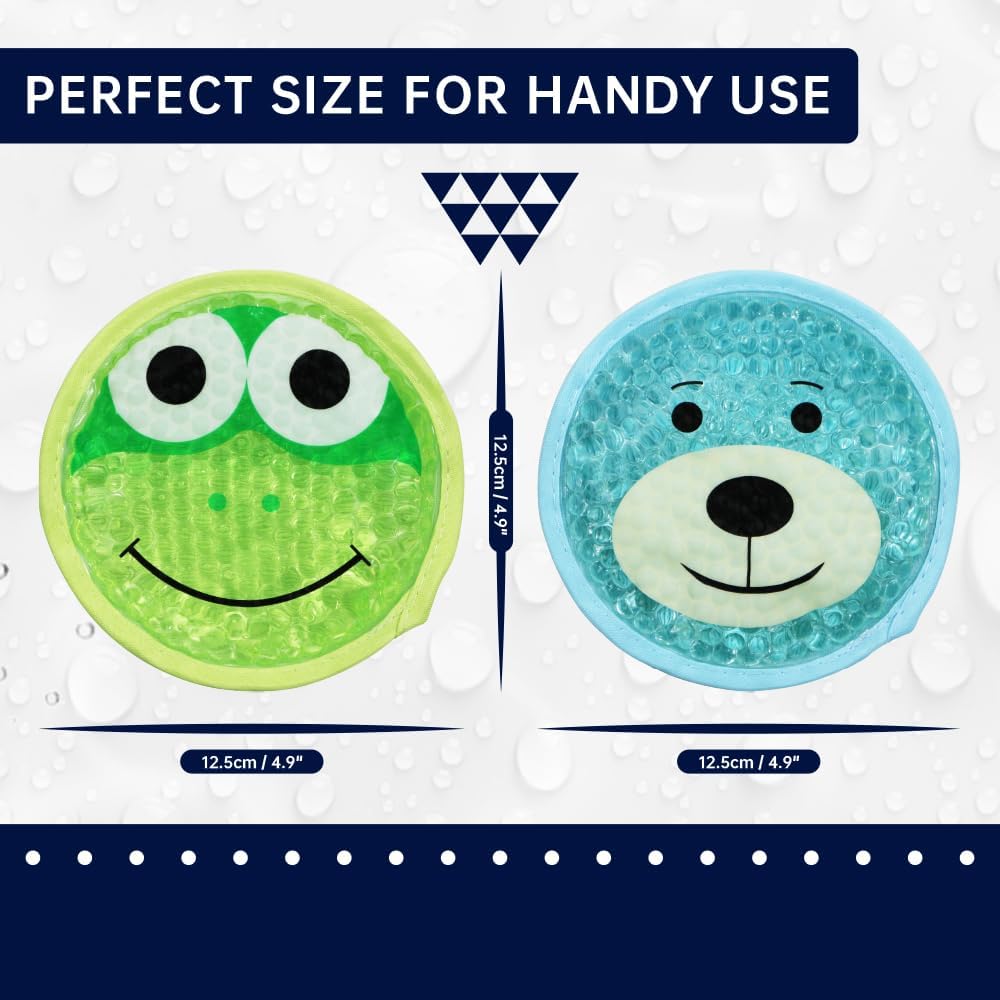Gel Ice Pack for Injuries 2 Packs Cute Reusable Hot Cold Gel Packs