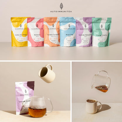 Organic Lavender Tea Loose Leaf Tea Bags – Sleep Tea, Passion Flower Tea, Calming Tea, Nighttime Tea, Relaxing Tea, Tulsi, Stress Tea, Caffeine Free AIP Bedtime Herbal Blend
