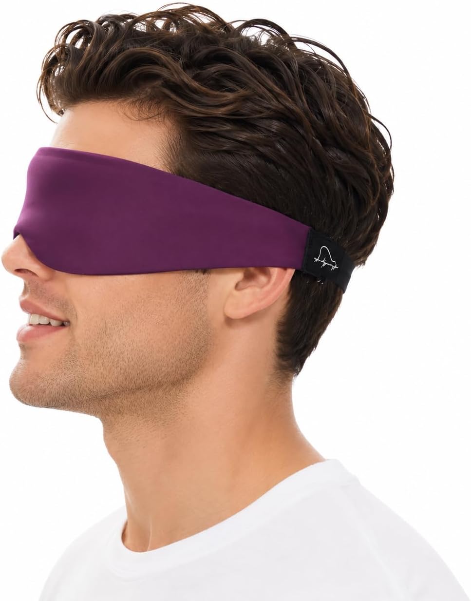 ALASKA BEAR Sleep Mask for Side Sleepers Patented Design, Cup-Shaped and Extra-Soft, 100 Blackout Eye Mask Shades Cover for Men and Women Home or Travel, Machine Washable, Black