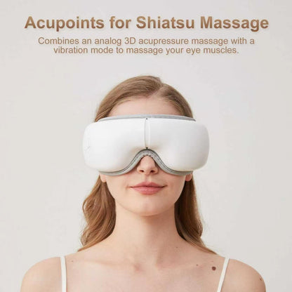 LAOBEN Eye Massager with Heat, Cordless Heated Eye Mask for Improve Sleep, Dry Eyes and migraines Relief, Reduce Strain for Plane, Travel and Office, Birthday Gifts for Women Men Mom Dad