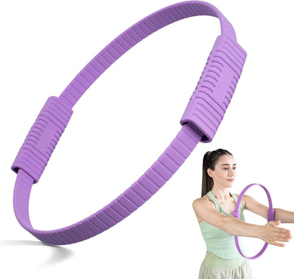 Pilates Kit, 13.5" Pilates Ring with Mini Ball & Resistance Bands