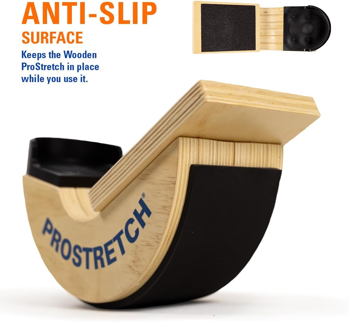 ProStretch Wooden Original Calf Stretcher and Foot Rocker for Plantar Fasciitis, Achilles Tendonitis, and Tight Calves