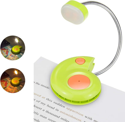 LUXSWAY Rechargeable Reading Book Light for Kids,LED Reading Lights for Books in Bed,Amber Book Light with Magnetic,Flexible Gooseneck,Cute Bookmark Lights for Bookworms-Orange