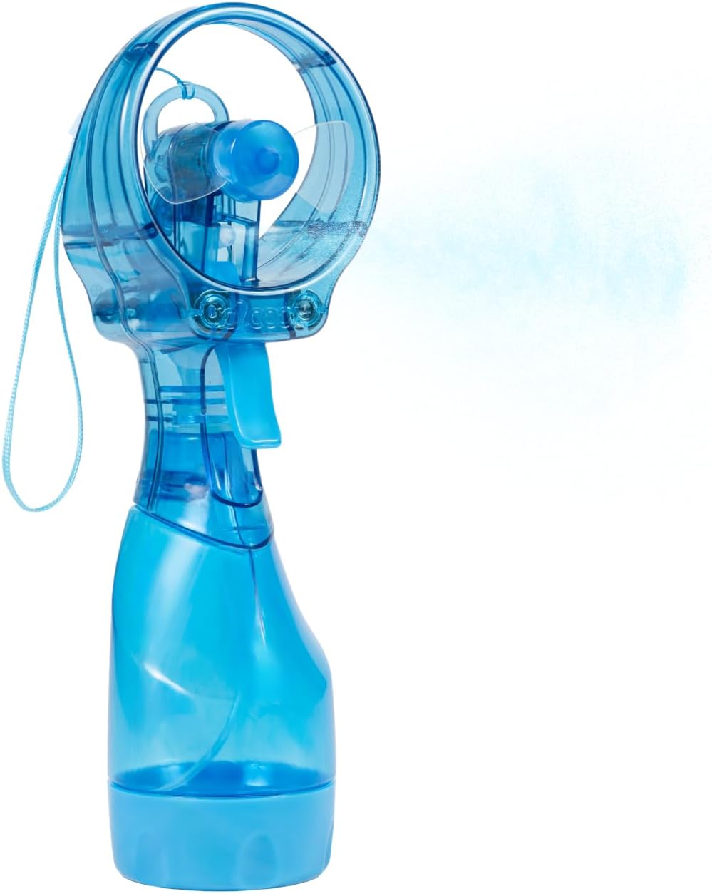 O2COOL Deluxe Handheld Misting Fan Battery Powered Green