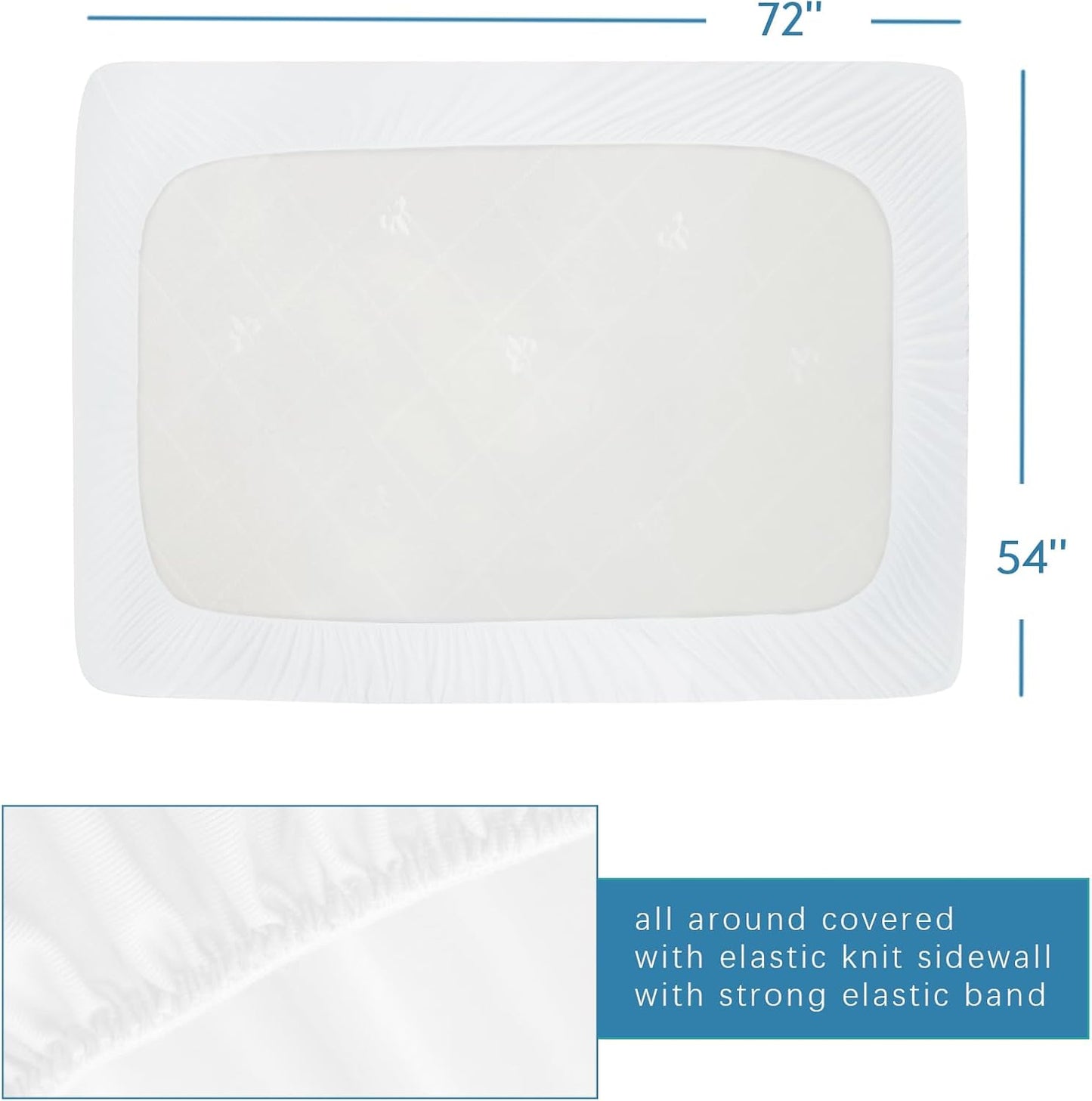 Queen Mattress Protector Waterproof Cover Absorbent Fitted Sheet up - 18'' Deep Pocket Mattress Cover Queen Size Bed Sheets, Terry Machine Wash Protection Mattress Protector