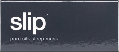slip Pure Silk Sleep Mask - 100% Mulberry Silk, Ultra Soft & Comfortable, Blocks Light for Restful Sleep| Adjustable Strap for Perfect Fit, Gentle on Skin & Hair (Black - 1 Count Pack of 1)