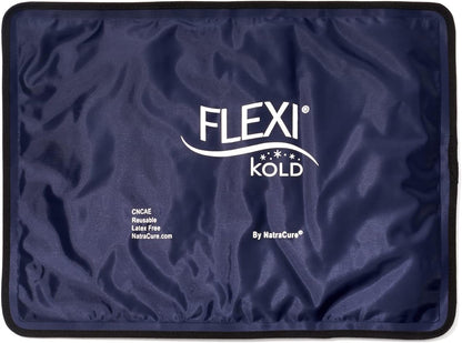 2 FlexiKold Gel Ice Packs (Standard Large: 10.5" x 14.5") - Reusable Cold Pack for Injuries, for Back Pain Relief, Migraine Relief Pad, After Surgery, Postpartum, Headache, Shoulder - 6300-COLD 2PK