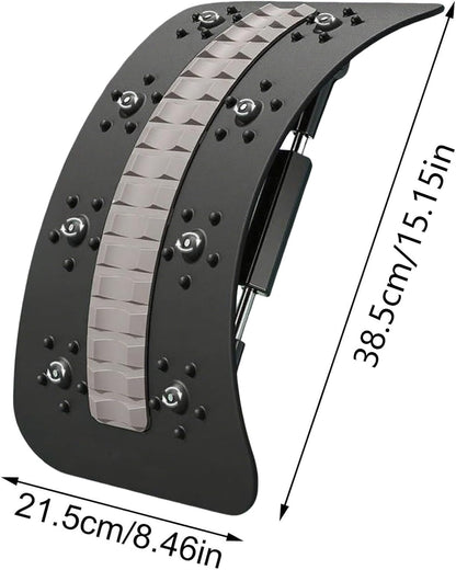 Back Stretcher Device, Multi-Level Back Support Adjustable, Spinal Board Massager with Curved Design, Stretching Equipment Tool Relieves Tension, for Daily Stretching and Relaxation