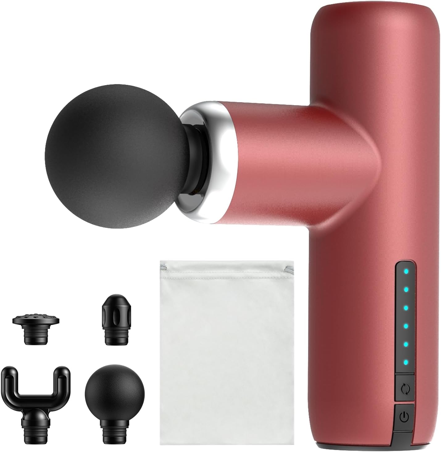 Mini Massage Gun Pocket-Sized Massage Gun Deep Tissue Quiet, Portable Percussion Muscle Travel Massager Gun, Back/Neck Massager for Pain Relief Deep Tissue (Gray)