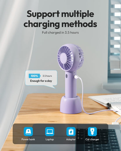 Gaiatop Mini Portable Fan, Small Personal Handheld Fan,Rechargeable