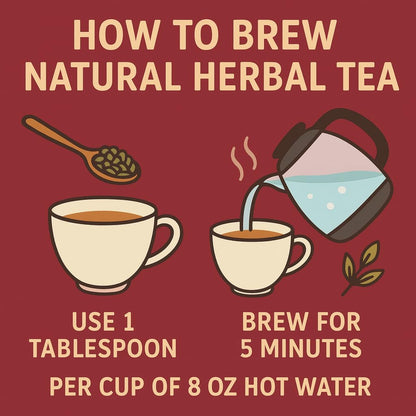 Loose Leaf Herbal Tea with Raspberry, Rosehip & Hibiscus 4oz.– No Caffeine